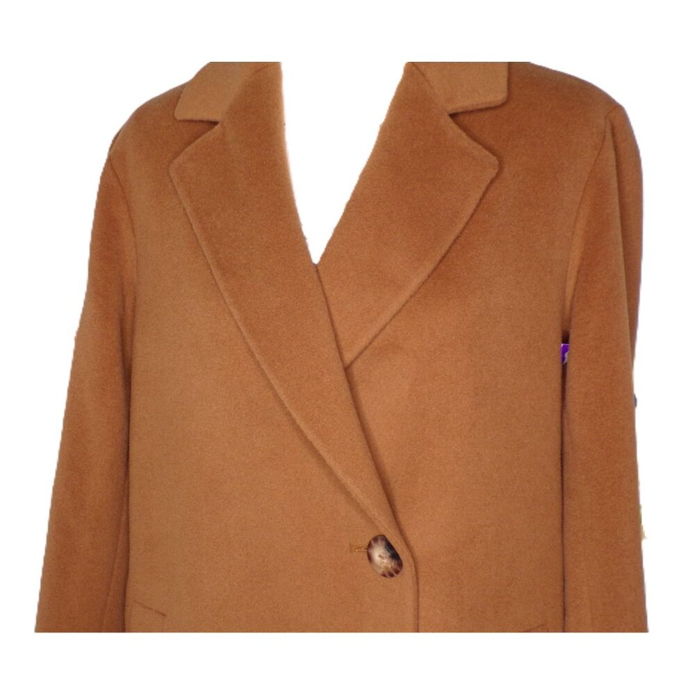 🆕FLEURETTE Luxe Wool Blend Coat Camel 10 - Picture 3 of 11